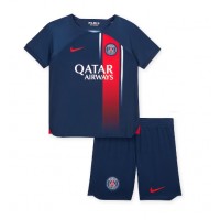 Fotballdrakt Barn Paris Saint-Germain Hjemmedraktsett 2023-24 Kortermet (+ Korte bukser)